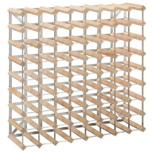 Wine Rack for 72 Bottles Solid Pinewood - vidaXL