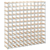 Wine Rack for 120 Bottles Solid Pinewood - vidaXL