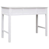 Desk White Paulownia wood and Poplar wood Medium Desk - vidaXL