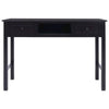 Desk Black Paulownia wood Medium Desk Rectangular Vintage - vidaXL