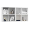 vidaXL Book Cabinet/Sideboard White 26''x11.8''x51.2'' Chipboard, 800153
