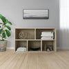 vidaXL Book Cabinet/Sideboard Sonoma Oak 19.7''x9.8''x31.5'' Chipboard, 800165