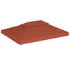 2-Tier Gazebo Top Cover 9.1 oz/ydÂ² 13.1'x9.8' Terracotta - vidaXL