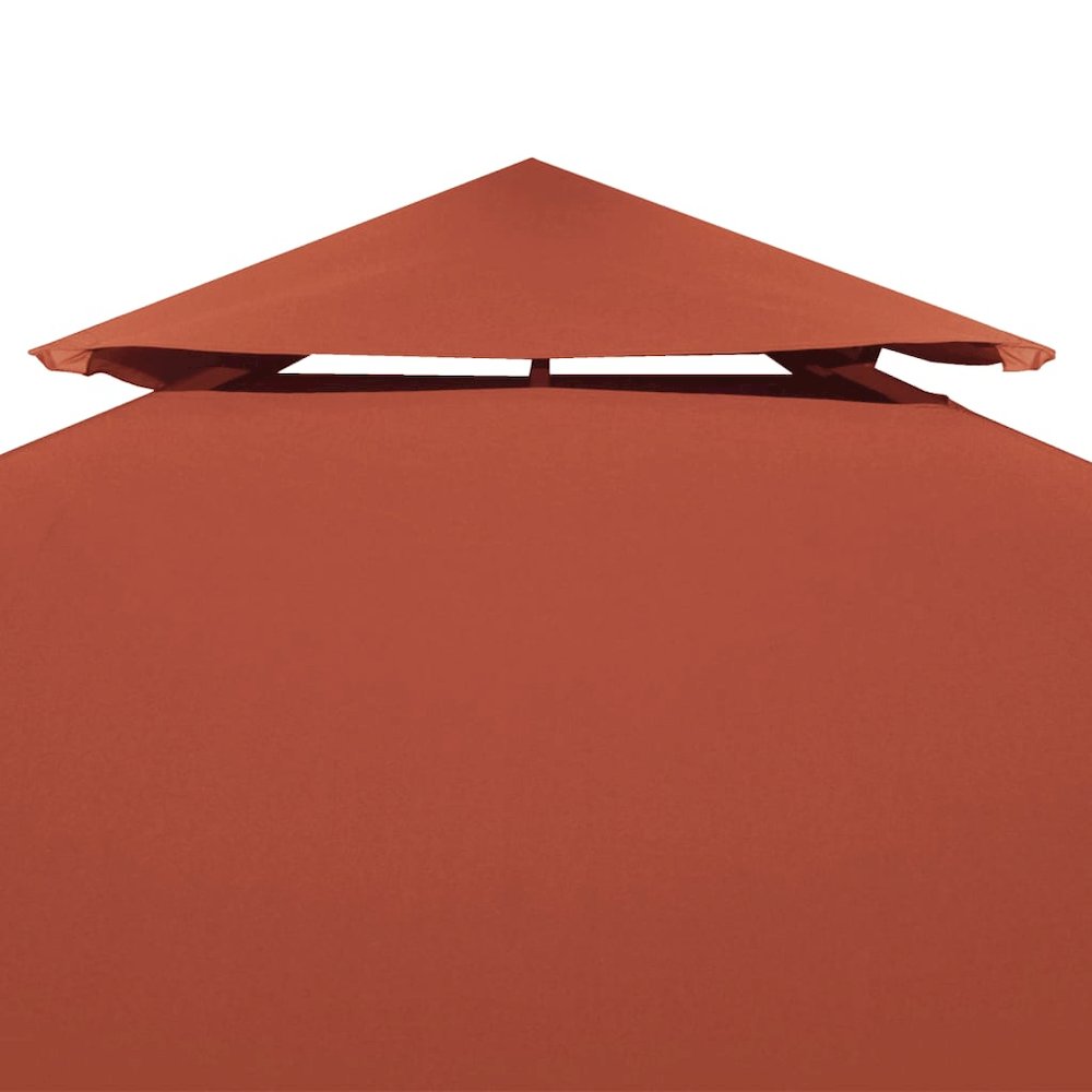2-Tier Gazebo Top Cover 9.1 oz/ydÂ² 13.1'x9.8' Terracotta - vidaXL