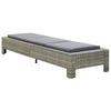 Sun Lounger Grey rattan PE rattan, powder-coated steel - vidaXL