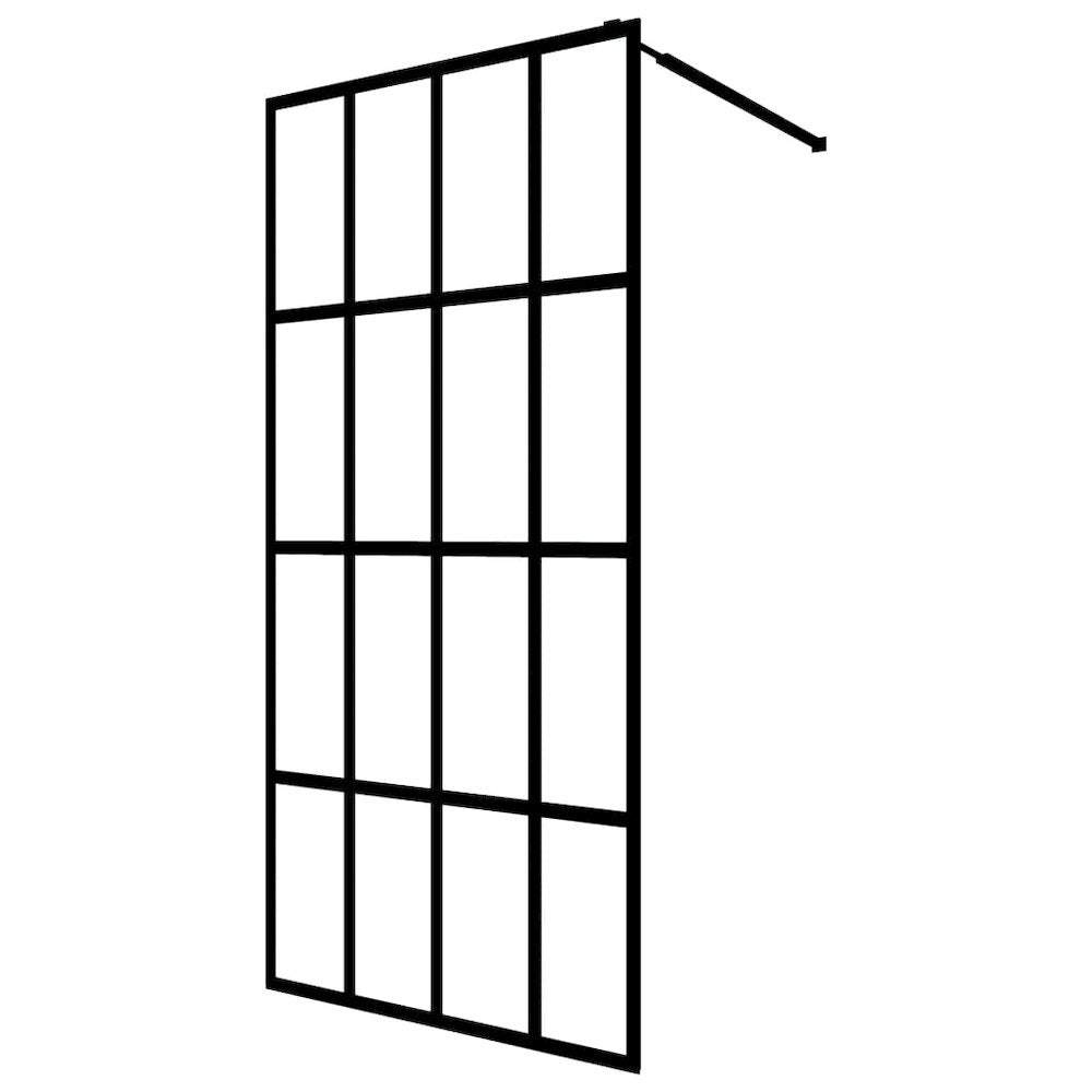 vidaXL Walk-in Shower Screen Tempered Glass 35.4''x76.8'', 145675