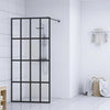 vidaXL Walk-in Shower Screen Tempered Glass 39.4''x76.8'', 145676