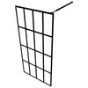 vidaXL Walk-in Shower Screen Tempered Glass 46.5''x74.8'', 145677