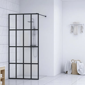 vidaXL Walk-in Shower Screen Tempered Glass 46.5''x74.8'', 145677