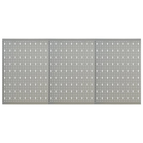 vidaXL Wall-mounted Peg Boards 3 pcs 15.7''x22.8'' Steel, 145349
