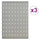 vidaXL Wall-mounted Peg Boards 3 pcs 15.7''x22.8'' Steel, 145349