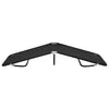 Sun Lounger Black Powder-coated steel, 600D polyester with PE coating - vidaXL