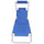 Sunlounger Blue Powder-coated aluminum Standard Foldable - vidaXL