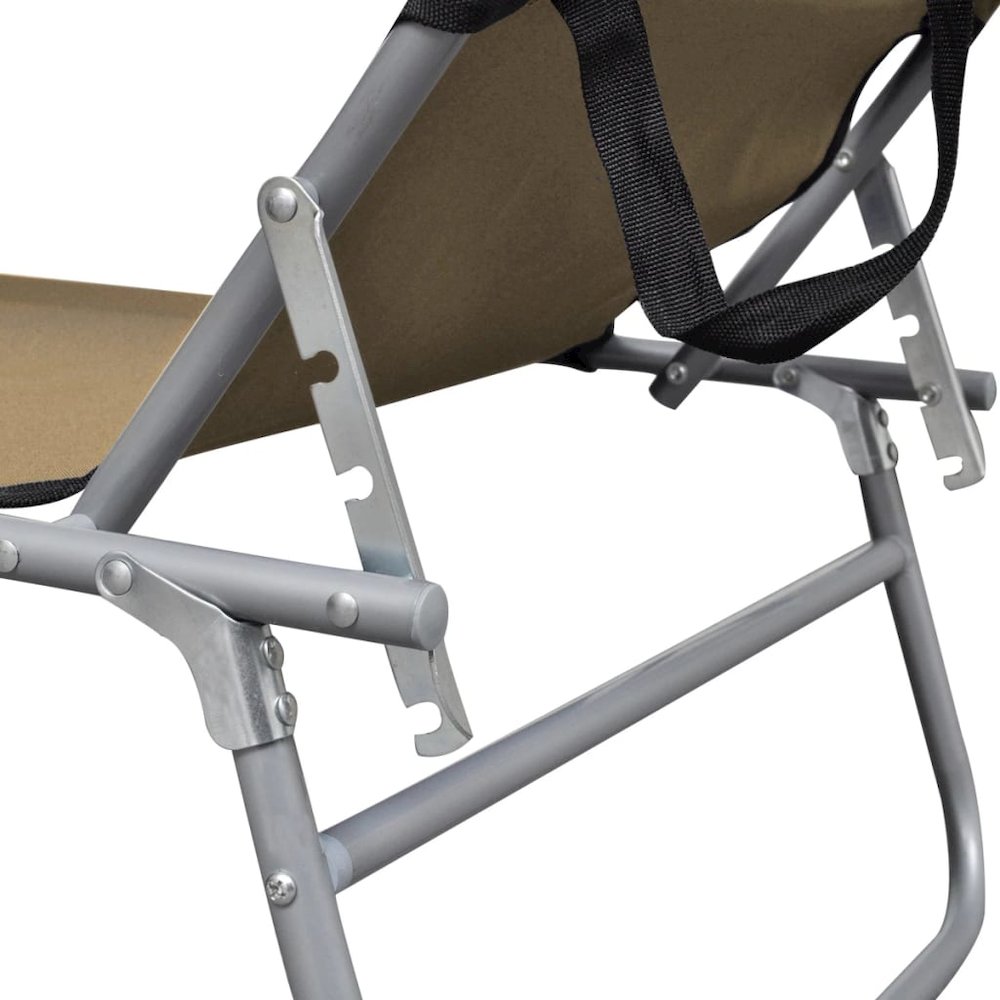 Sunlounger Taupe - vidaXL