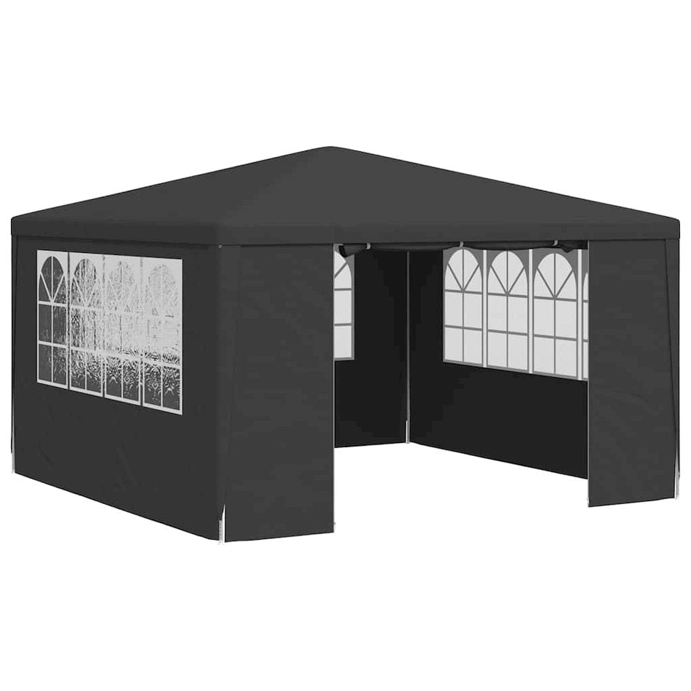 Party Tent Anthracite Polyethylene, Steel 13.1 x 13.1 ft - vidaXL