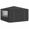 Party Tent Anthracite Polyethylene, Steel 13.1 x 13.1 ft - vidaXL