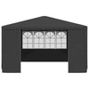 Party Tent Anthracite Polyethylene, Steel 13.1 x 13.1 ft - vidaXL