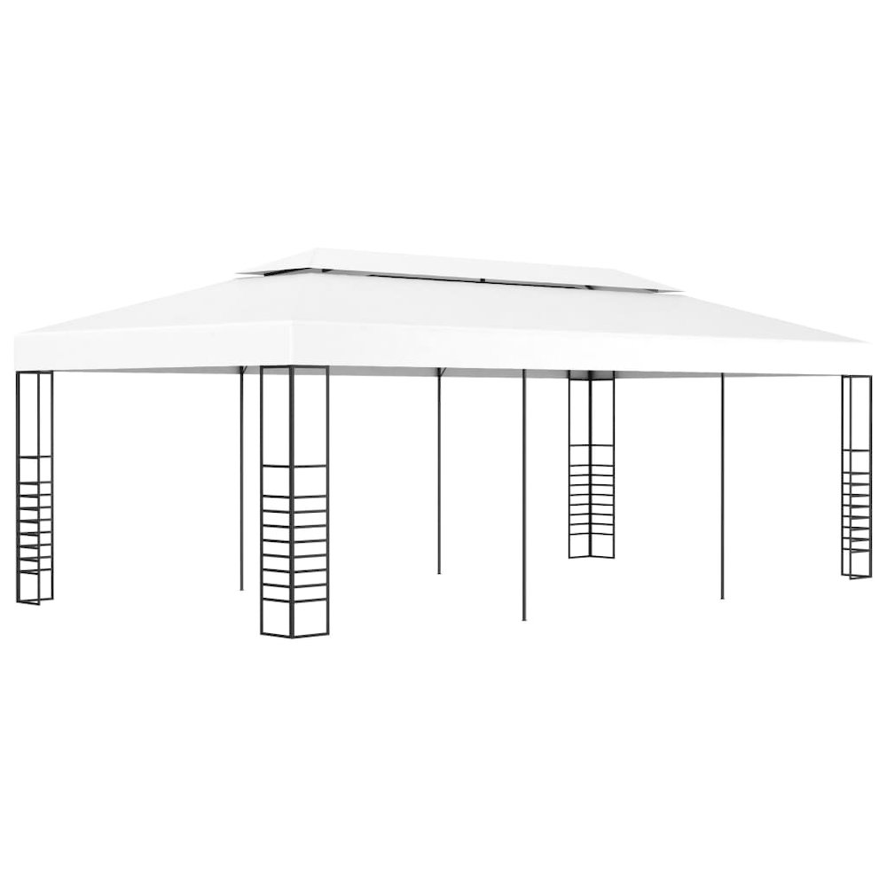 Outdoor Awning White Steel, Polyester 6x3 ft - vidaXL