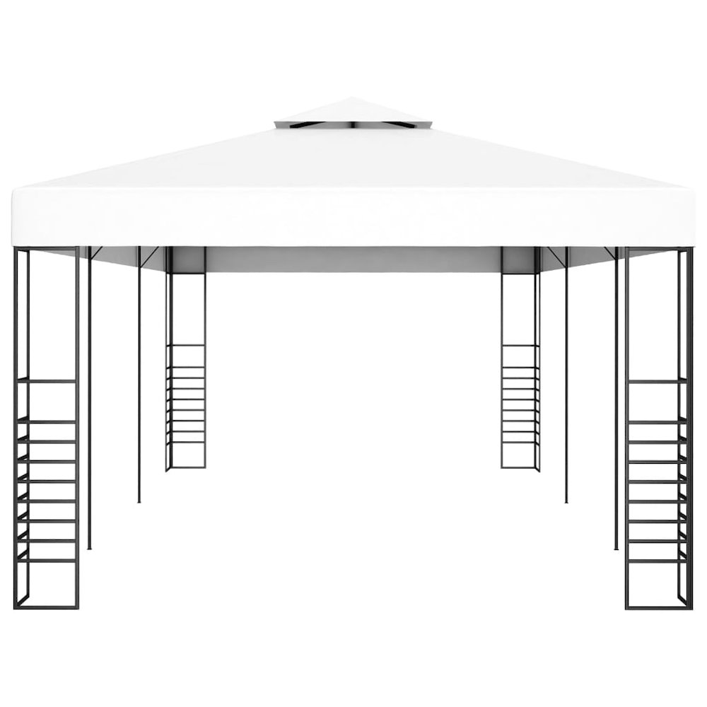 Outdoor Awning White Steel, Polyester 6x3 ft - vidaXL