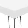 Outdoor Awning White Steel, Polyester 6x3 ft - vidaXL