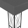 Gazebo Anthracite Polyester fabric 9.8 x 9.8 ft Decorative Inlays - vidaXL