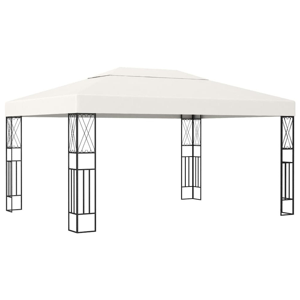 Gazebo Cream Polyester 9.8x13.1 ft Durable Gazebo Rectangular - vidaXL
