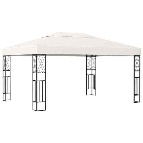 Gazebo Cream Polyester 9.8x13.1 ft Durable Gazebo Rectangular - vidaXL