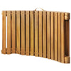 Sunlounger Brown Solid acacia wood Standard Collapsible - vidaXL