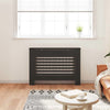 Radiator Cover Black 44.1''x7.5''x32.1'' MDF - vidaXL