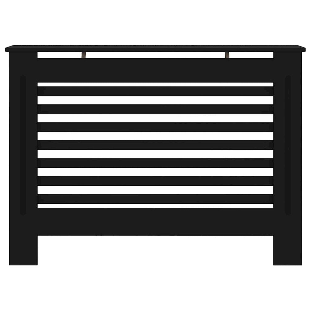 Radiator Cover Black 44.1''x7.5''x32.1'' MDF - vidaXL