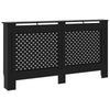 vidaXL Radiator Cover Black 59.8''x17.5''x31.9'' MDF, 288195