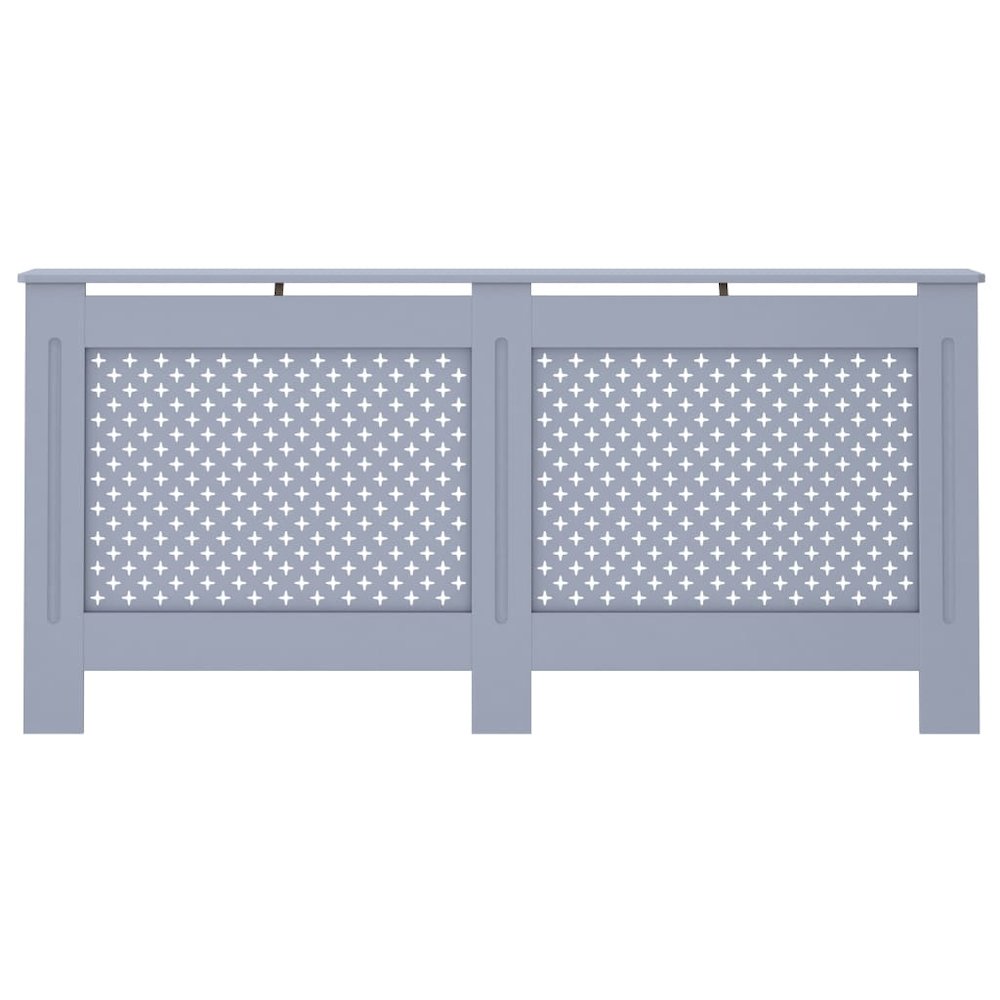 vidaXL Radiator Cover Anthracite 67.7''x17.5''x31.9'' MDF