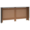 vidaXL Radiator Cover Black 67.7''x17.5''x31.9'' MDF, 288198