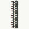 Wall-mounted Wine Rack for 24 Bottles Black Iron - vidaXL