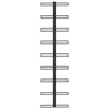Wall-mounted Wine Rack for 9 Bottles Black Iron - vidaXL