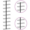 Wall-mounted Wine Rack for 9 Bottles Black Iron - vidaXL
