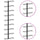 Wall-mounted Wine Rack for 9 Bottles Black Iron - vidaXL