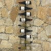 Wall-mounted Wine Rack for 9 Bottles Black Iron - vidaXL