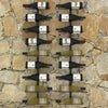 Wall-mounted Wine Racks for 18 Bottles 2 pcs Black Iron - vidaXL