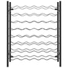 Wine Rack for 48 Bottles Black Metal - vidaXL