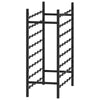 Wine Rack for 48 Bottles Black Metal - vidaXL