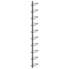 Wall-mounted Wine Rack for 10 Bottles Black Metal - vidaXL