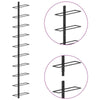 Wall-mounted Wine Rack for 10 Bottles Black Metal - vidaXL