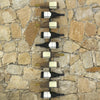 Wall-mounted Wine Rack for 10 Bottles Black Metal - vidaXL
