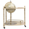 vidaXL Freestanding Globe Bar Wind Stand Eucalyptus Wood Green, 320908