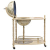 vidaXL Freestanding Globe Bar Wind Stand Eucalyptus Wood Green, 320908