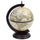 vidaXL Tabletop Globe Bar Wine Stand Eucalyptus Wood Green