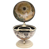 vidaXL Tabletop Globe Bar Wine Stand Eucalyptus Wood White, 320911