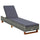 Sunbed Grey, Dark Grey - vidaXL