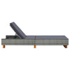 Sunbed Grey, Dark Grey - vidaXL